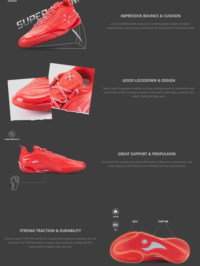 Li-Ning Way of Wade 808 5 Ultra V2 "Flames" - ABAV045-12